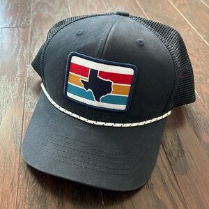 Tumbleweed TexStyles Grandpa Rope Trucker Hat | Unisex Navy Blue with TX Patch